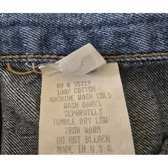 Vintage Womens 90s Mickey Mouse High Rise Jean Shorts 13 Denim - Picture 5 of 5